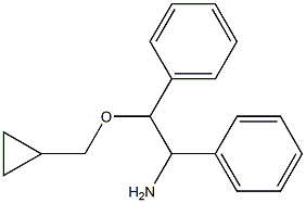 2-(cyclopropylmethoxy)-1,2-diphenylethan-1-amine,,结构式