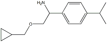 2-(cyclopropylmethoxy)-1-[4-(propan-2-yl)phenyl]ethan-1-amine 结构式