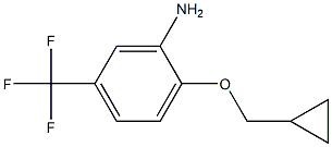 2-(cyclopropylmethoxy)-5-(trifluoromethyl)aniline Structure