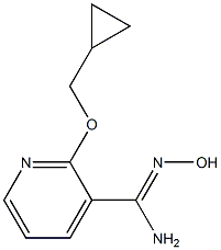 2-(cyclopropylmethoxy)-N'-hydroxypyridine-3-carboximidamide,,结构式