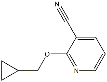 2-(cyclopropylmethoxy)pyridine-3-carbonitrile Structure