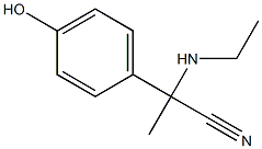 2-(ethylamino)-2-(4-hydroxyphenyl)propanenitrile Structure