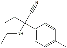 2-(ethylamino)-2-(4-methylphenyl)butanenitrile Structure