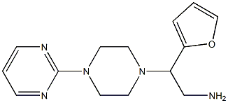 2-(furan-2-yl)-2-[4-(pyrimidin-2-yl)piperazin-1-yl]ethan-1-amine Structure