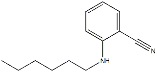 2-(hexylamino)benzonitrile 结构式