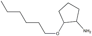 2-(hexyloxy)cyclopentan-1-amine,,结构式