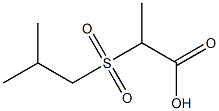 2-(isobutylsulfonyl)propanoic acid Structure