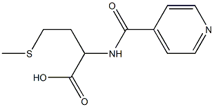2-(isonicotinoylamino)-4-(methylthio)butanoic acid Structure