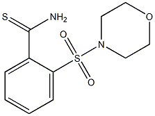 2-(morpholin-4-ylsulfonyl)benzenecarbothioamide Structure