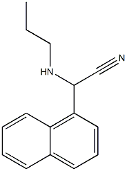 2-(naphthalen-1-yl)-2-(propylamino)acetonitrile Structure