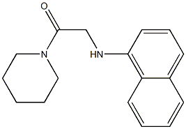 2-(naphthalen-1-ylamino)-1-(piperidin-1-yl)ethan-1-one Struktur