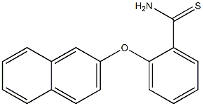 2-(naphthalen-2-yloxy)benzene-1-carbothioamide Structure