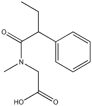 2-(N-methyl-2-phenylbutanamido)acetic acid,,结构式