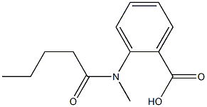 2-(N-methylpentanamido)benzoic acid,,结构式