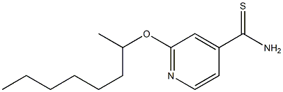 2-(octan-2-yloxy)pyridine-4-carbothioamide Structure
