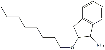 2-(octyloxy)-2,3-dihydro-1H-inden-1-amine|