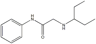 2-(pentan-3-ylamino)-N-phenylacetamide 化学構造式