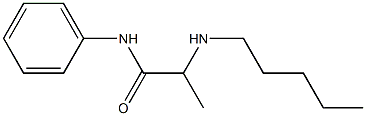 2-(pentylamino)-N-phenylpropanamide 化学構造式
