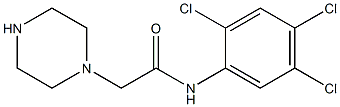 2-(piperazin-1-yl)-N-(2,4,5-trichlorophenyl)acetamide 化学構造式