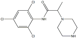  2-(piperazin-1-yl)-N-(2,4,6-trichlorophenyl)propanamide