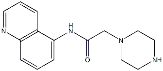 2-(piperazin-1-yl)-N-(quinolin-5-yl)acetamide Structure