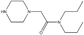 2-(piperazin-1-yl)-N,N-dipropylacetamide 化学構造式