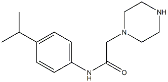 2-(piperazin-1-yl)-N-[4-(propan-2-yl)phenyl]acetamide Structure