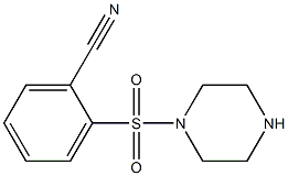 2-(piperazine-1-sulfonyl)benzonitrile Structure