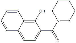 2-(piperidin-1-ylcarbonyl)naphthalen-1-ol Struktur