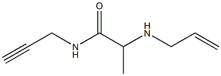 2-(prop-2-en-1-ylamino)-N-(prop-2-yn-1-yl)propanamide Struktur