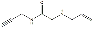 2-(prop-2-en-1-ylamino)-N-(prop-2-yn-1-yl)propanamide,,结构式