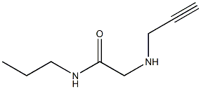 2-(prop-2-yn-1-ylamino)-N-propylacetamide,,结构式