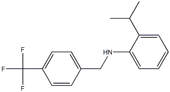 2-(propan-2-yl)-N-{[4-(trifluoromethyl)phenyl]methyl}aniline