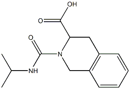 2-(propan-2-ylcarbamoyl)-1,2,3,4-tetrahydroisoquinoline-3-carboxylic acid,,结构式