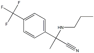 2-(propylamino)-2-[4-(trifluoromethyl)phenyl]propanenitrile 结构式
