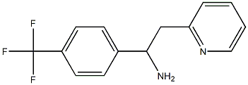 2-(pyridin-2-yl)-1-[4-(trifluoromethyl)phenyl]ethan-1-amine Structure