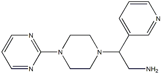 2-(pyridin-3-yl)-2-[4-(pyrimidin-2-yl)piperazin-1-yl]ethan-1-amine Struktur