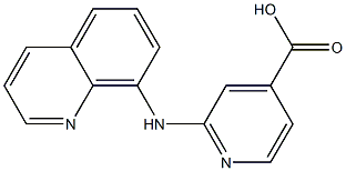 2-(quinolin-8-ylamino)pyridine-4-carboxylic acid 结构式