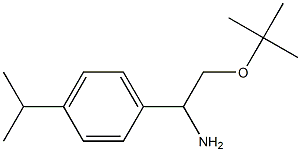 2-(tert-butoxy)-1-[4-(propan-2-yl)phenyl]ethan-1-amine,,结构式