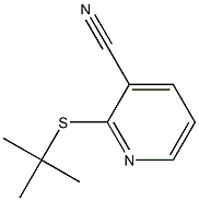 2-(tert-butylsulfanyl)pyridine-3-carbonitrile Struktur