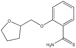 2-(tetrahydrofuran-2-ylmethoxy)benzenecarbothioamide Struktur