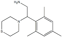 2-(thiomorpholin-4-yl)-2-(2,4,6-trimethylphenyl)ethan-1-amine Structure