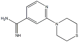 2-(thiomorpholin-4-yl)pyridine-4-carboximidamide Structure