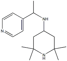 2,2,6,6-tetramethyl-N-[1-(pyridin-4-yl)ethyl]piperidin-4-amine 化学構造式