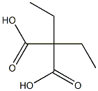 2,2-diethylpropanedioic acid 化学構造式