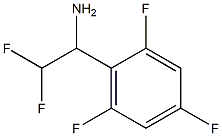 2,2-difluoro-1-(2,4,6-trifluorophenyl)ethan-1-amine 结构式