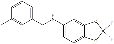 2,2-difluoro-N-[(3-methylphenyl)methyl]-2H-1,3-benzodioxol-5-amine