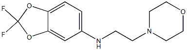2,2-difluoro-N-[2-(morpholin-4-yl)ethyl]-2H-1,3-benzodioxol-5-amine Struktur