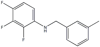 2,3,4-trifluoro-N-[(3-methylphenyl)methyl]aniline Structure