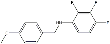 2,3,4-trifluoro-N-[(4-methoxyphenyl)methyl]aniline,,结构式